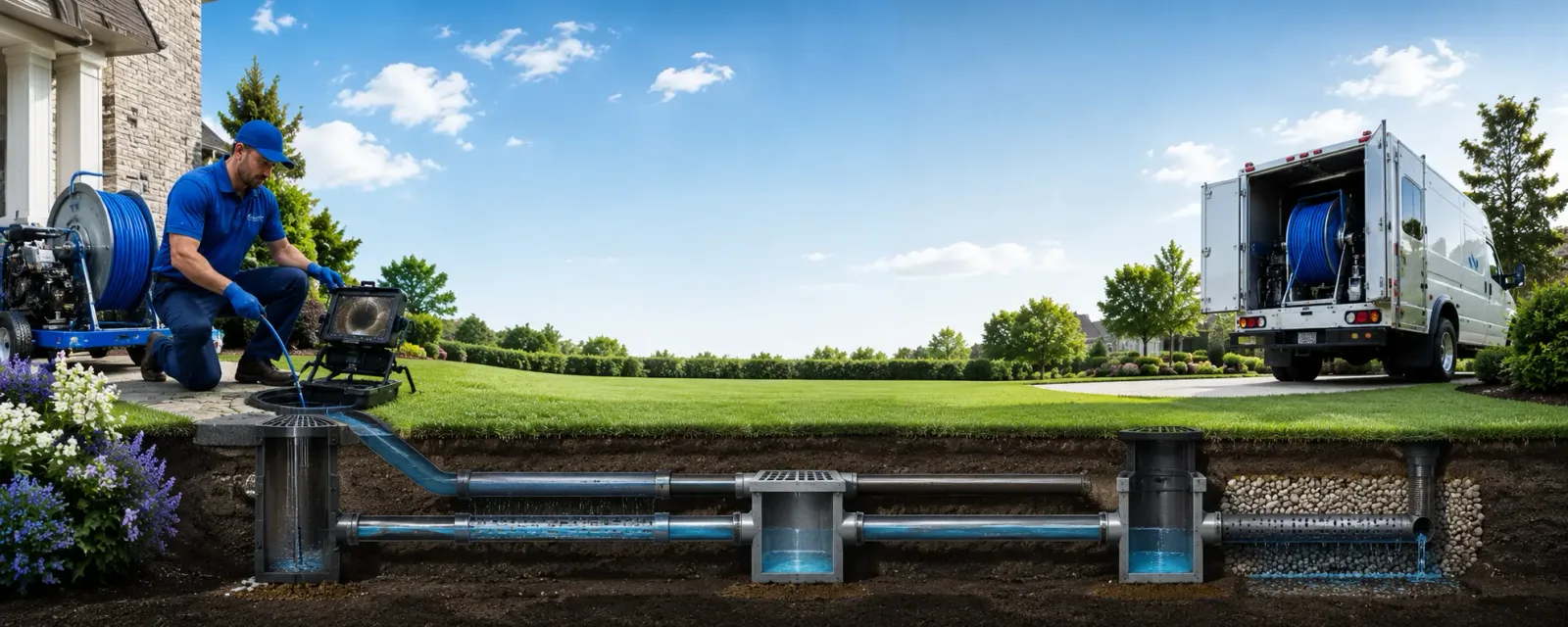 Outdoor drain cleaning information for Falkner, MS
